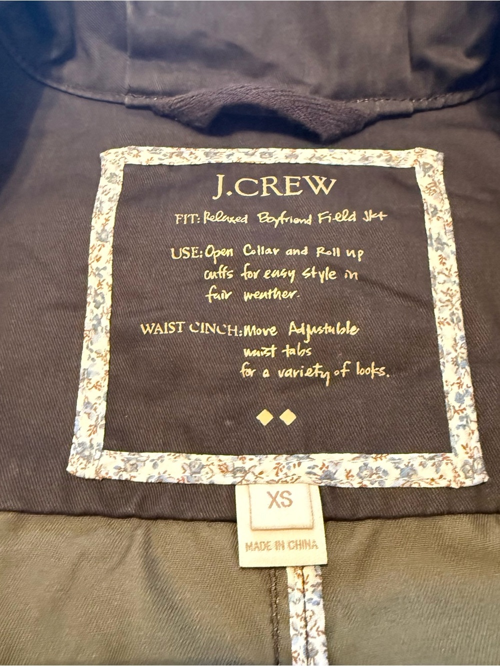 J.Crew | Downtown Field Jacket | Forest Green Utility Military Jacket | XS - Picture 8 of 14